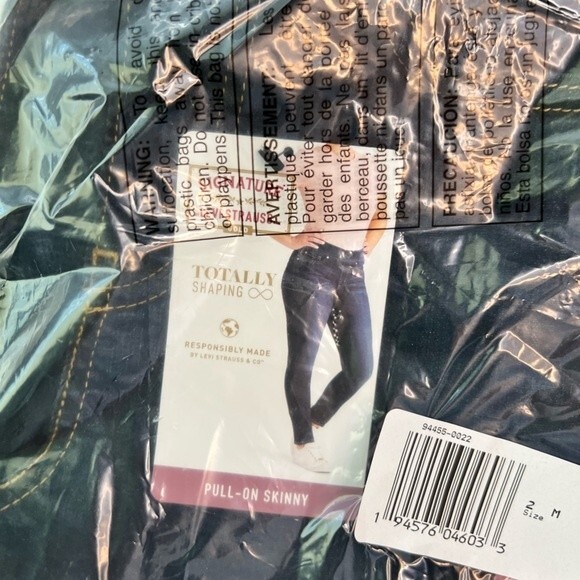 Signature by Levi Strauss & Co Gold Label Levis Jeans Womens 2 Pull on Skinny B1 - Picture 8 of 11